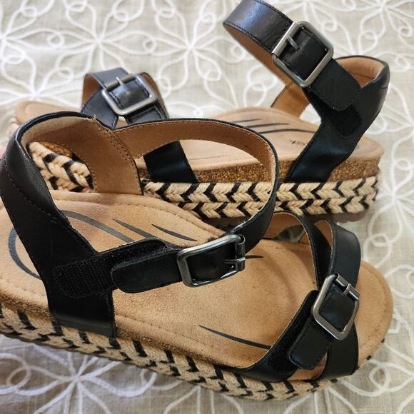 Aetrex Women's Paula Espadrilles Platform Sandals Orthopedic Wedges - Picture 12 of 16